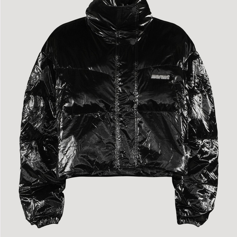 Shiny oversized Black Puffer Jacket Isabel Marant Etoile